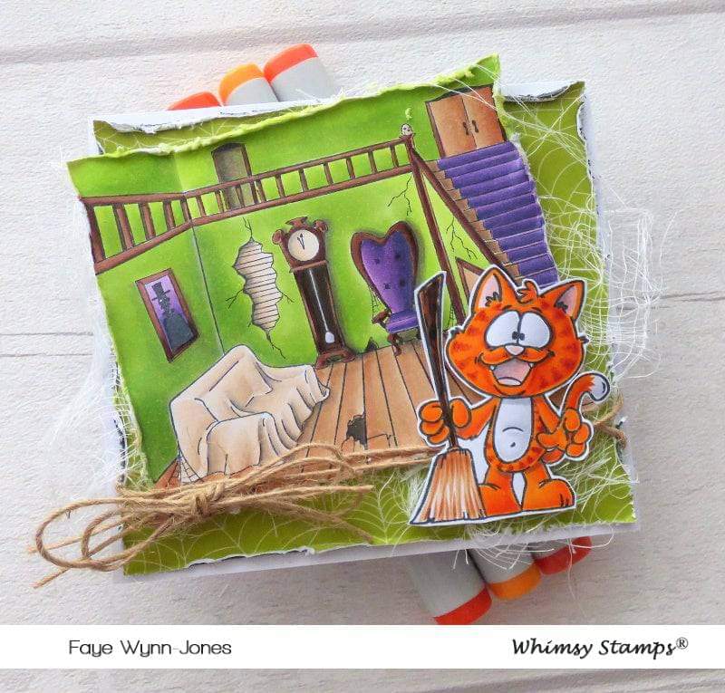 Haunted Parlor Rubber Cling Stamp - Whimsy Stamps