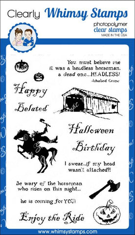 Headless Horseman Clear Stamps - Whimsy Stamps