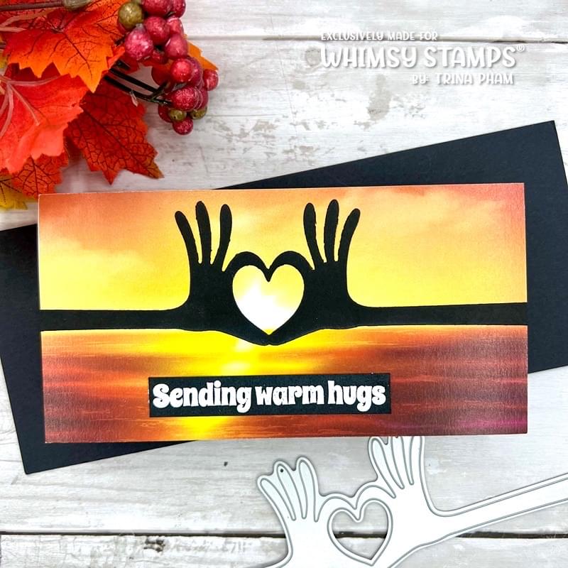 **NEW Heart Hands Die - Whimsy Stamps