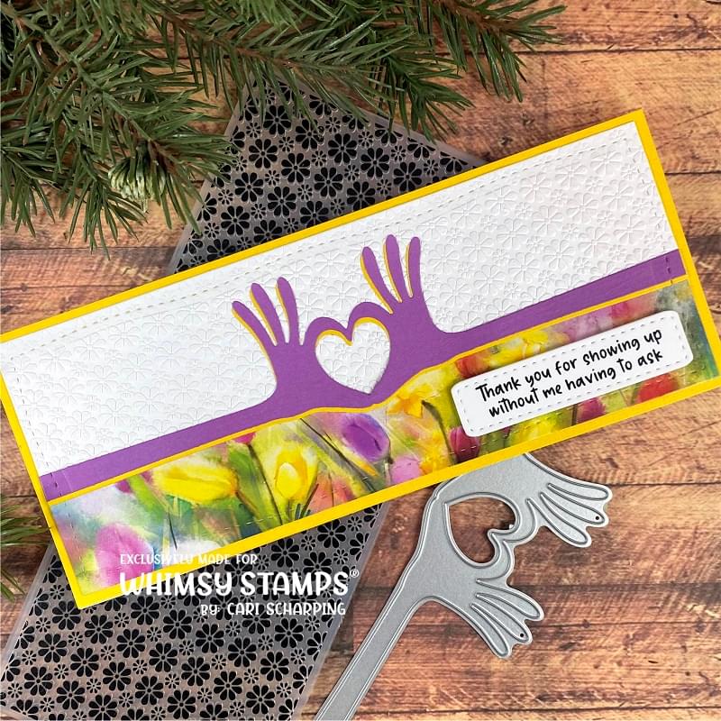 **NEW Heart Hands Die - Whimsy Stamps