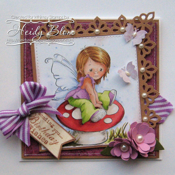 Young Spring Fairy - Digital Stamp - Whimsy Stamps