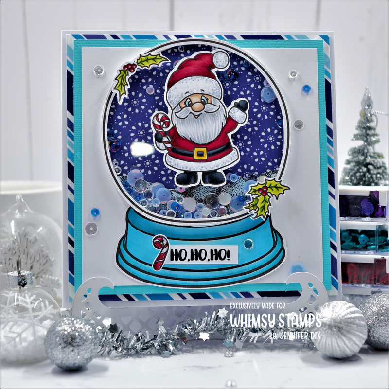 **NEW Holiday Snowglobe Clear Stamps - Whimsy Stamps