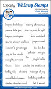 Holiday Mini Sentiments Clear Stamps - Whimsy Stamps