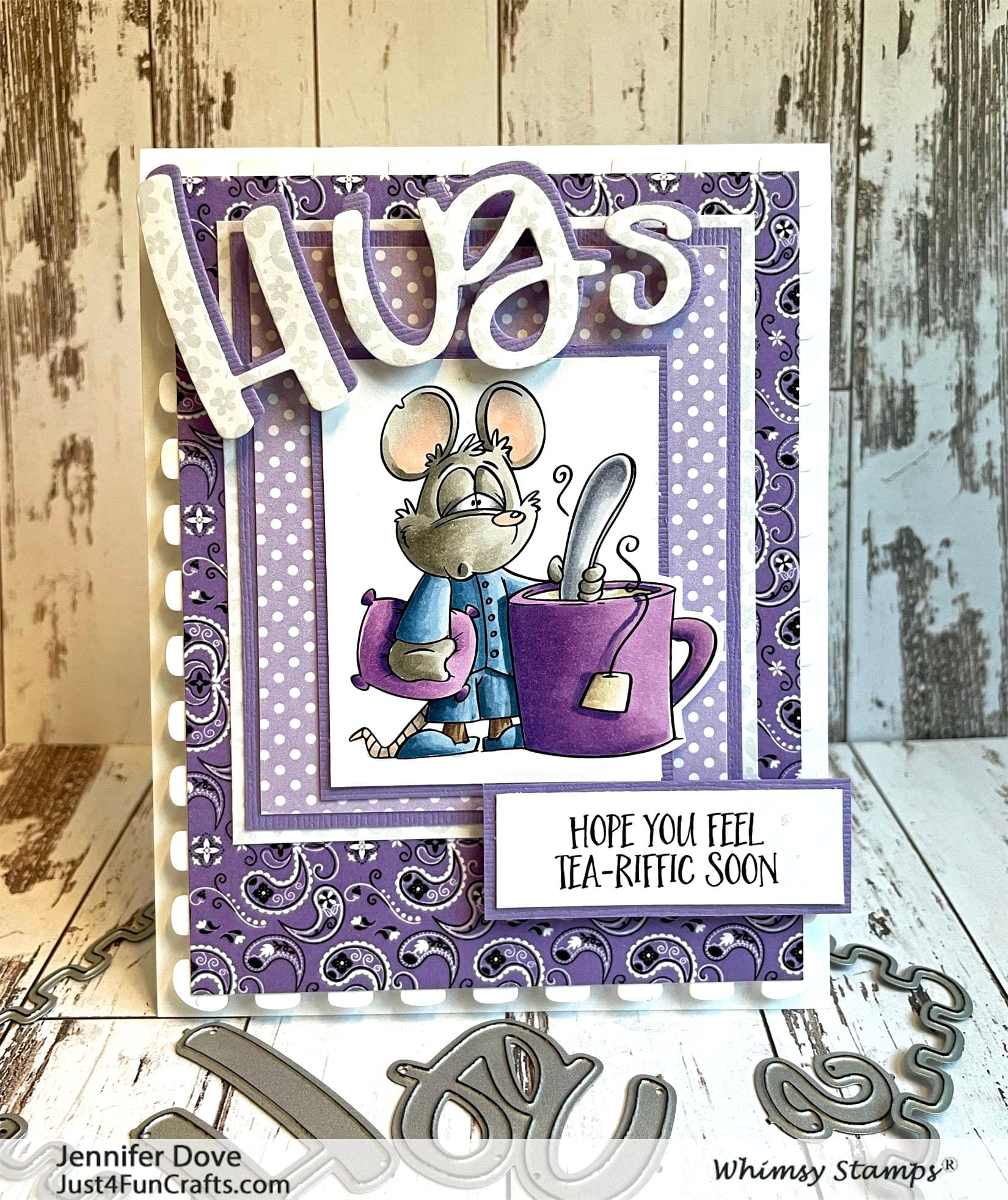 **NEW Hug in a Mug Clear Stamps - Whimsy Stamps