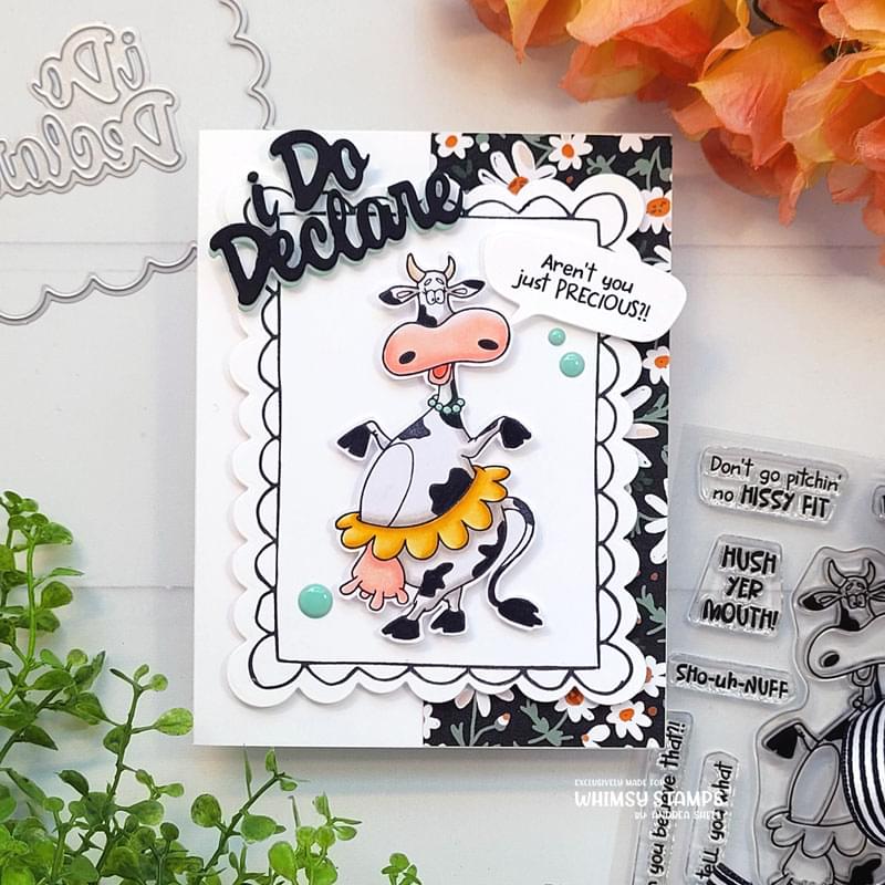 **NEW I Do Declare Word Die - Whimsy Stamps