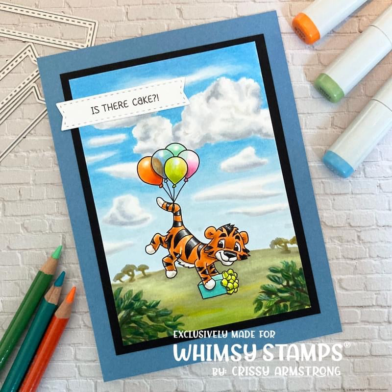 Jungle Birthday Clear Stamps - Whimsy Stamps