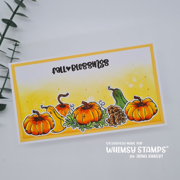 **NEW Gourds and Pumpkins Clear Stamps - Whimsy Stamps