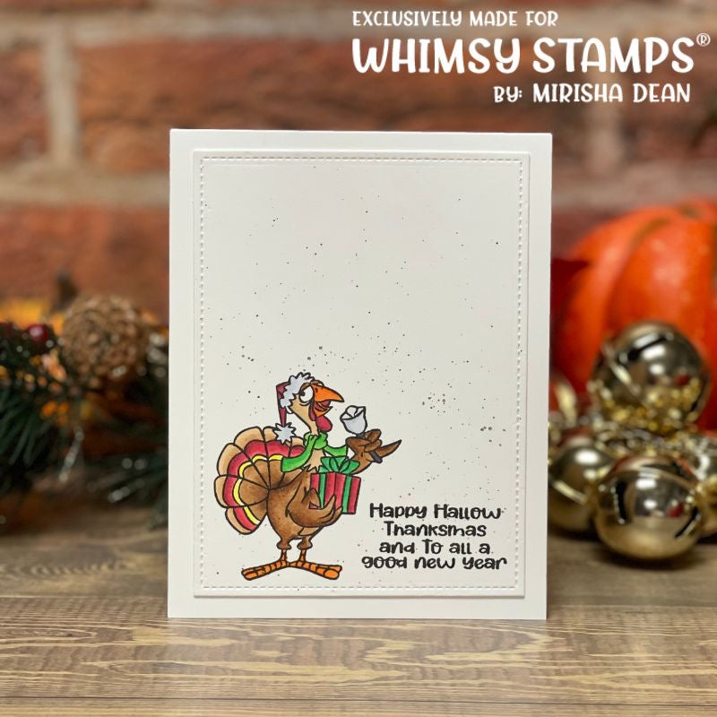 **NEW Thanksmas Clear Stamps - Whimsy Stamps