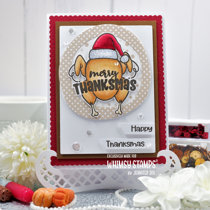 **NEW Thanksmas Clear Stamps - Whimsy Stamps