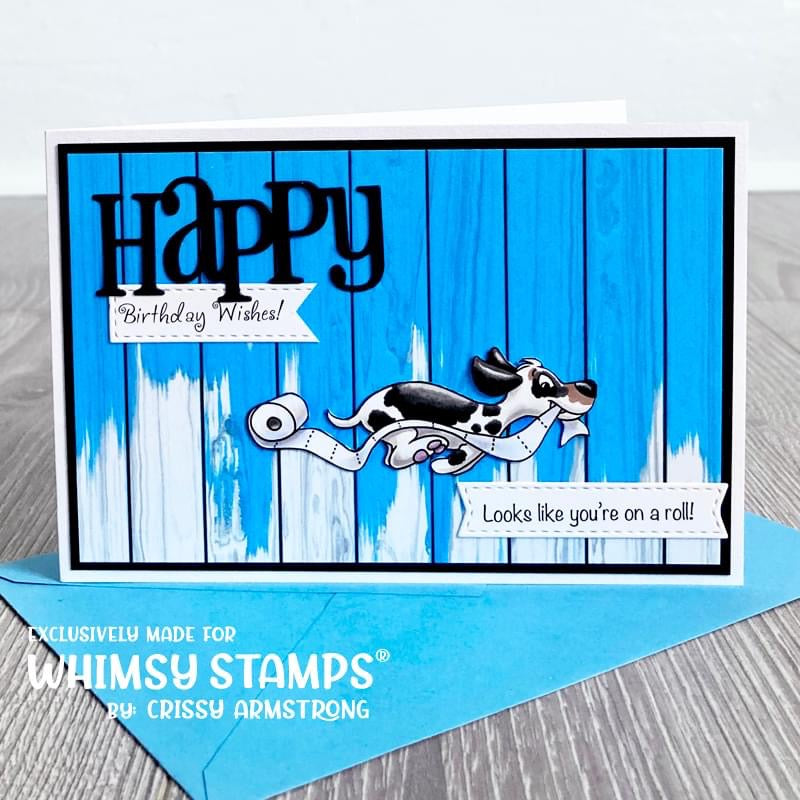 **NEW Doggie Naughty Clear Stamps - Whimsy Stamps