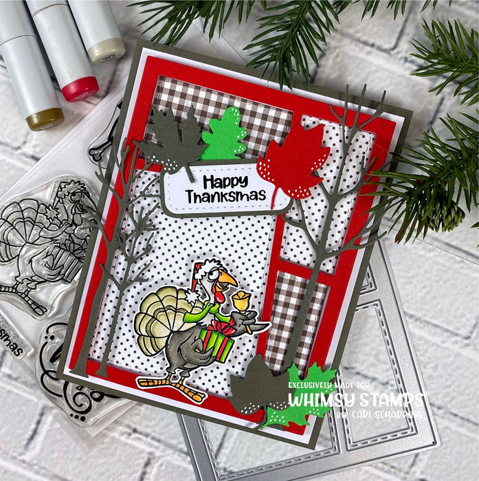 **NEW Thanksmas Clear Stamps - Whimsy Stamps