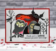 Dracula I Compel You Clear Stamps - Whimsy Stamps