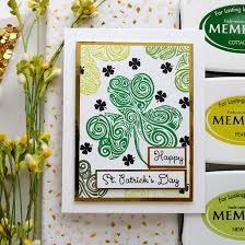 Shamrock Swirl Clear Stamps - Whimsy Stamps