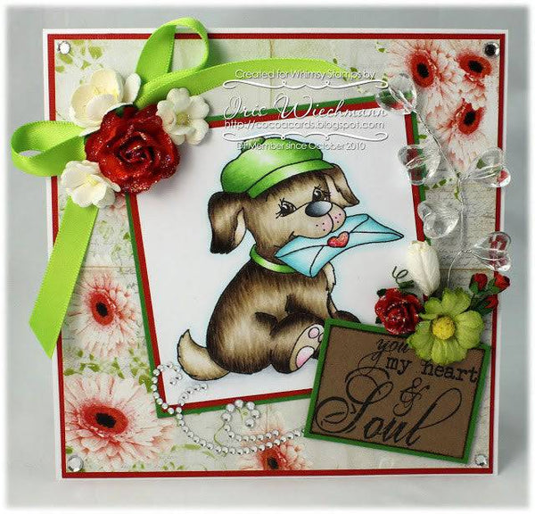 Special Delivery Pup - Digital Stamp - Whimsy Stamps