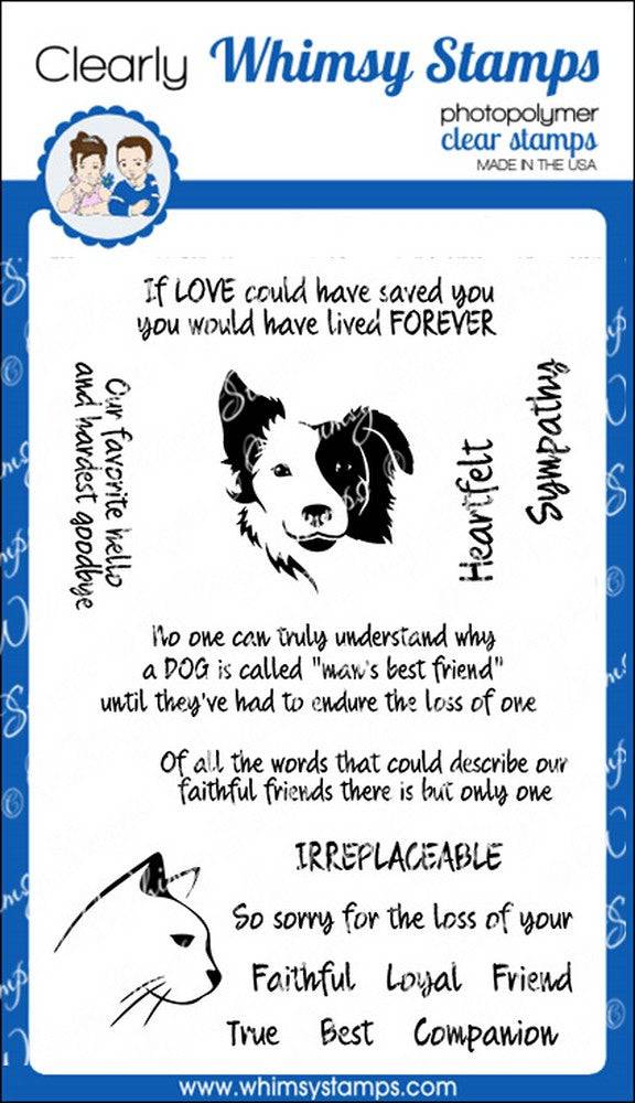 Irreplaceable Friend Clear Stamps– Whimsy Stamps