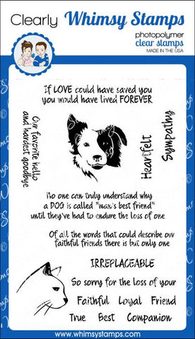 Irreplaceable Friend Clear Stamps - Whimsy Stamps