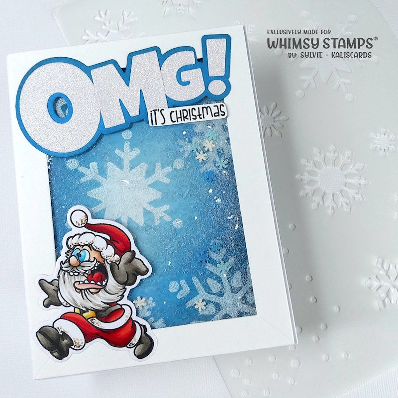 **NEW It's Snowing - 6x9 Stencil - Whimsy Stamps