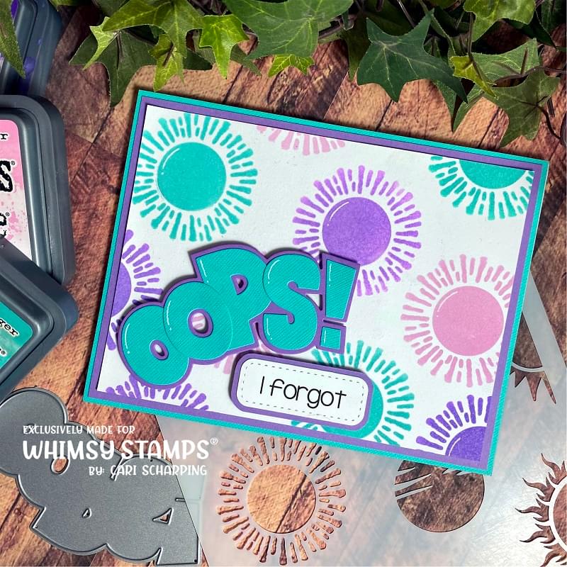 **NEW It's Sunny - 6x9 Stencil - Whimsy Stamps
