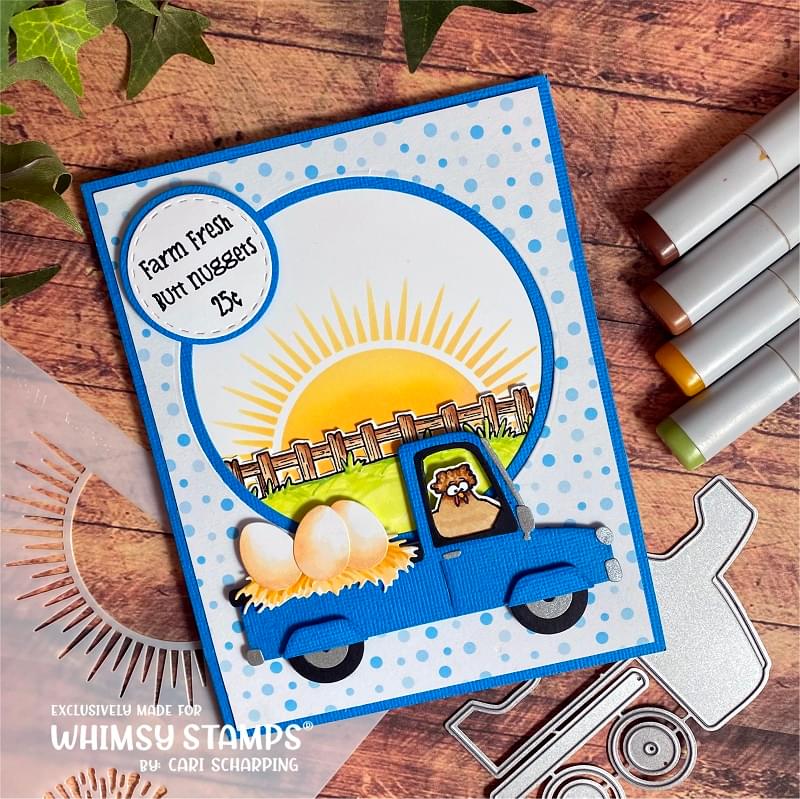 **NEW It's Sunny - 6x9 Stencil - Whimsy Stamps
