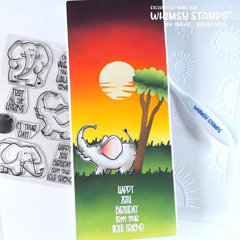 **NEW It's Sunny - 6x9 Stencil - Whimsy Stamps