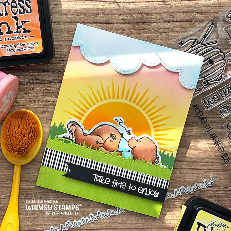 It's Sunny - 6x9 Stencil - Whimsy Stamps