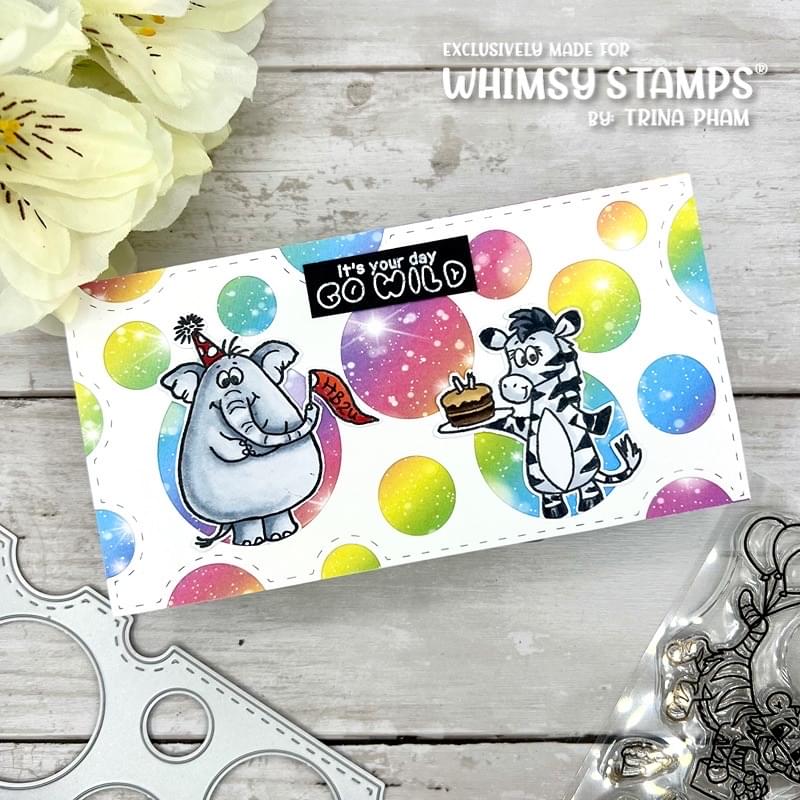 **NEW Jungle Birthday Clear Stamps - Whimsy Stamps