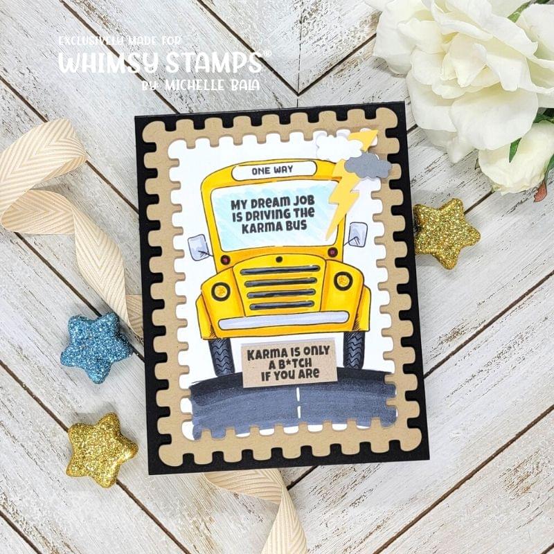 **NEW Karma Bus Clear Stamps - Whimsy Stamps