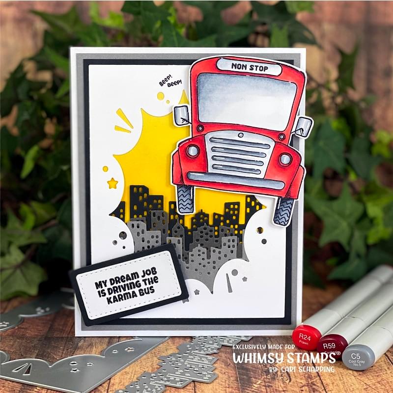 **NEW Karma Bus Clear Stamps - Whimsy Stamps