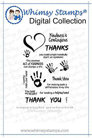 Kindness is Contagious - Digital Sentiments - Whimsy Stamps