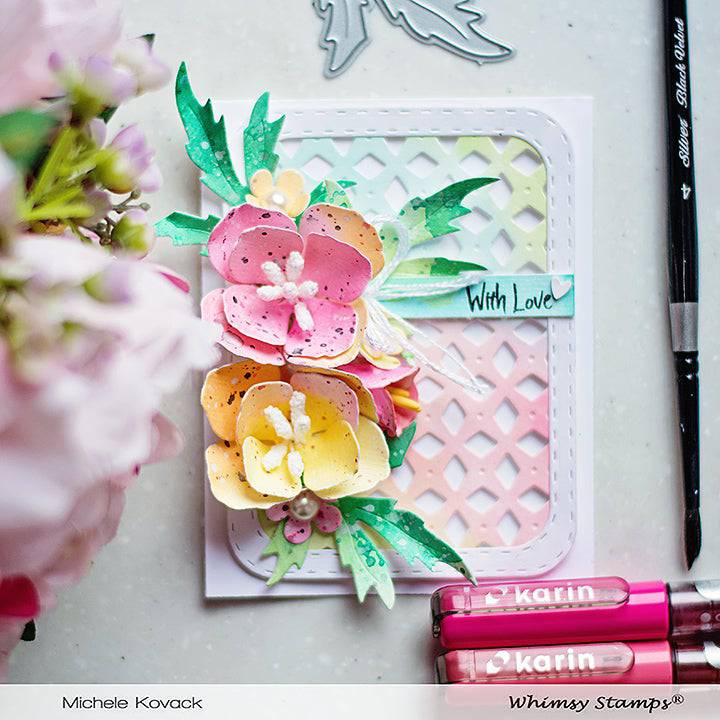 Lattice A2 Die - Whimsy Stamps