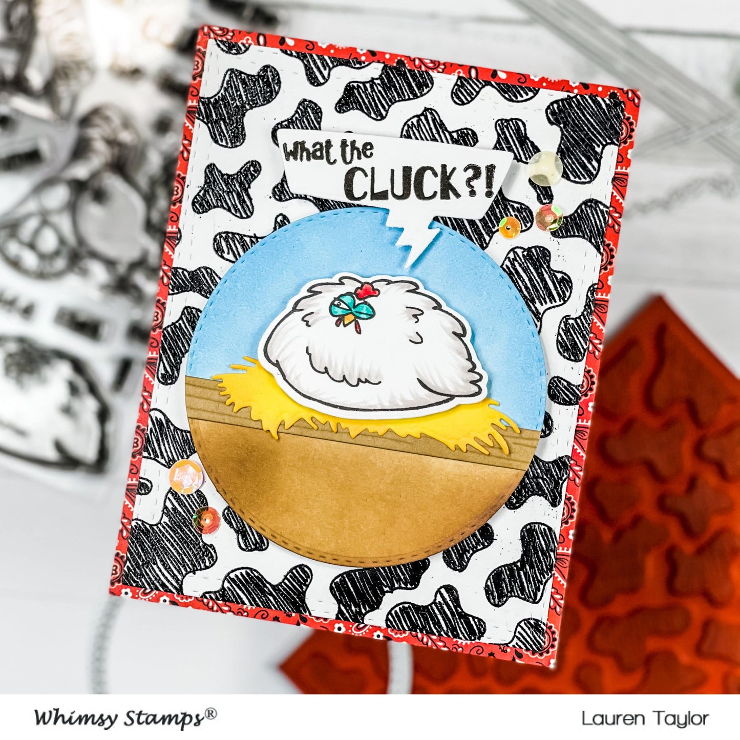 What the Cluck Clear Stamps - Whimsy Stamps