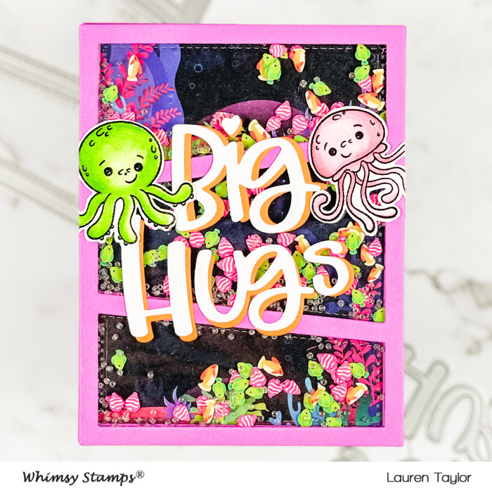 **NEW Big Hugs Word Die Set - Whimsy Stamps