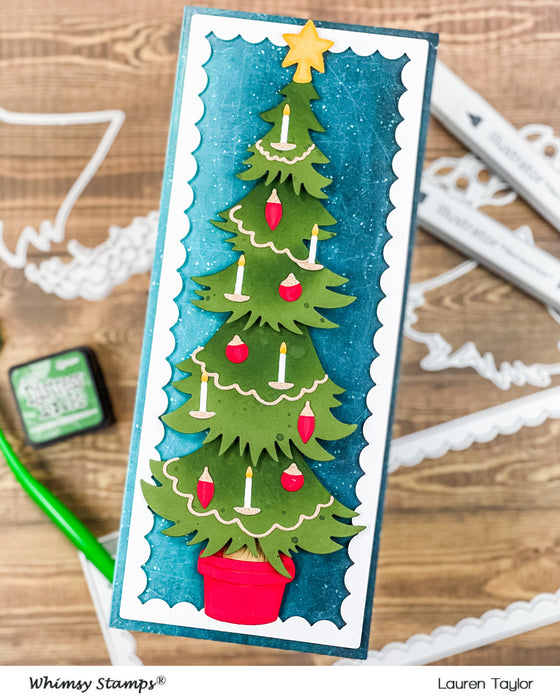 *NEW Decorate a Tree Die Set - Whimsy Stamps