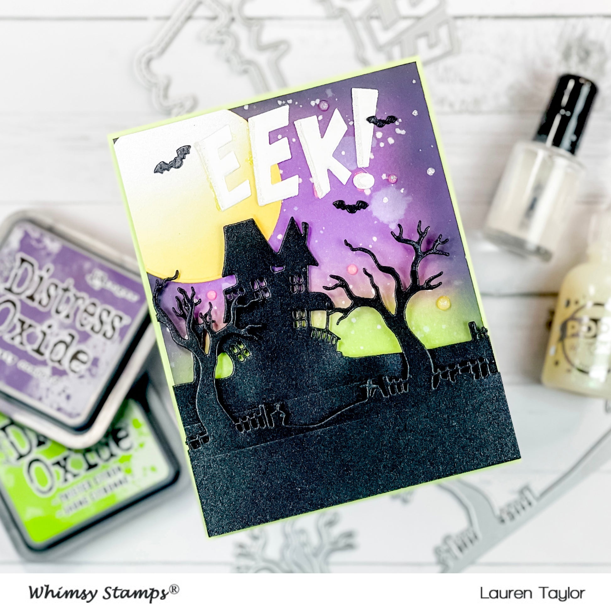 Haunted Graveyard Border Die - Whimsy Stamps