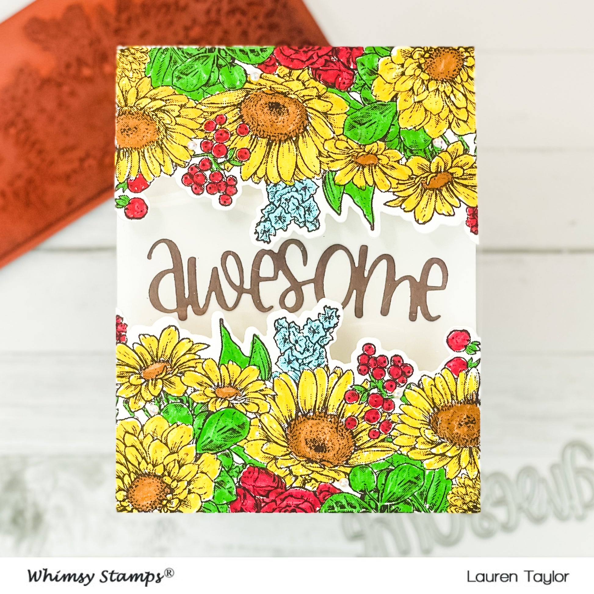 **NEW Awesome Large Word Die - Whimsy Stamps