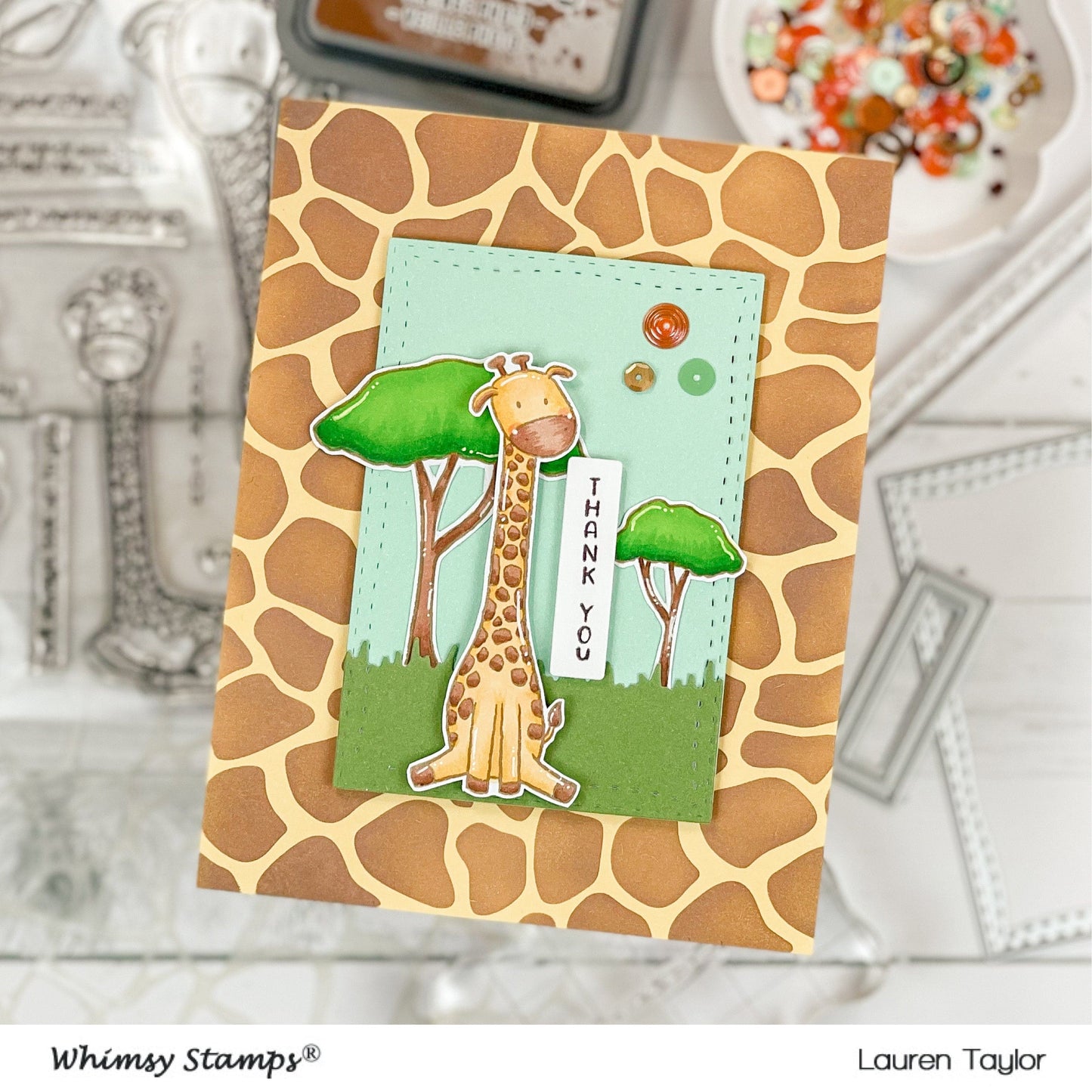 Giraffe Stencil - Whimsy Stamps