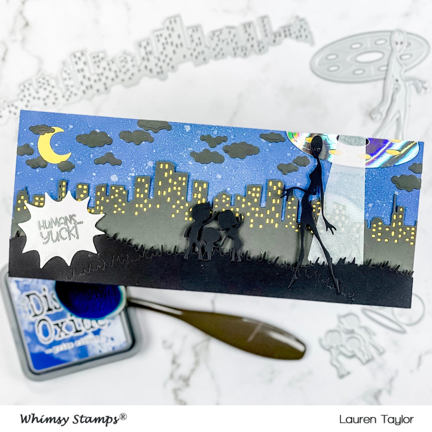 Slimline Cityscape Die Set - Whimsy Stamps