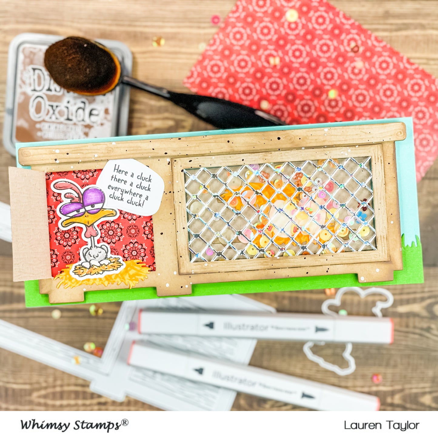 What the Cluck Clear Stamps - Whimsy Stamps