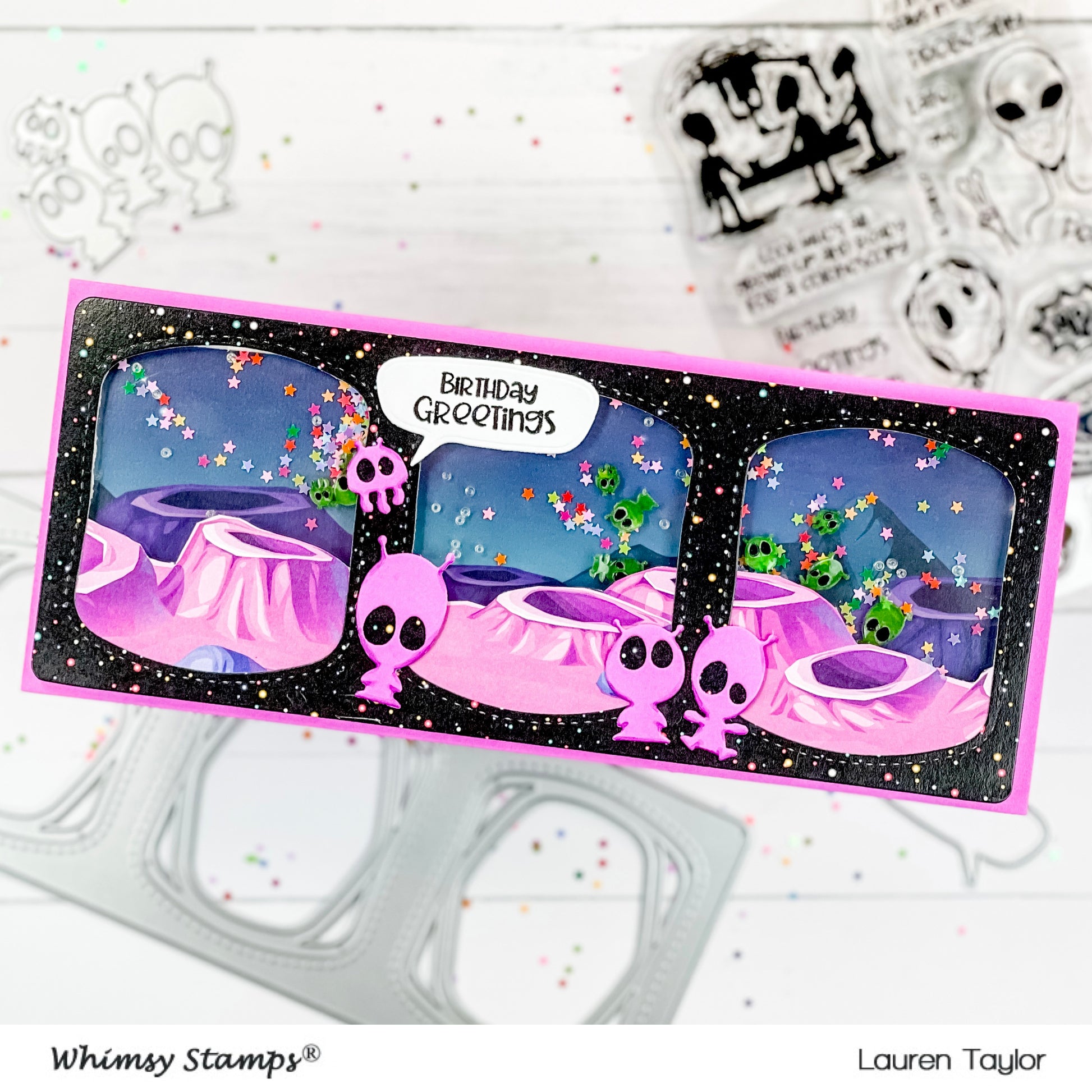 **NEW Slimline Observation Deck Die - Whimsy Stamps