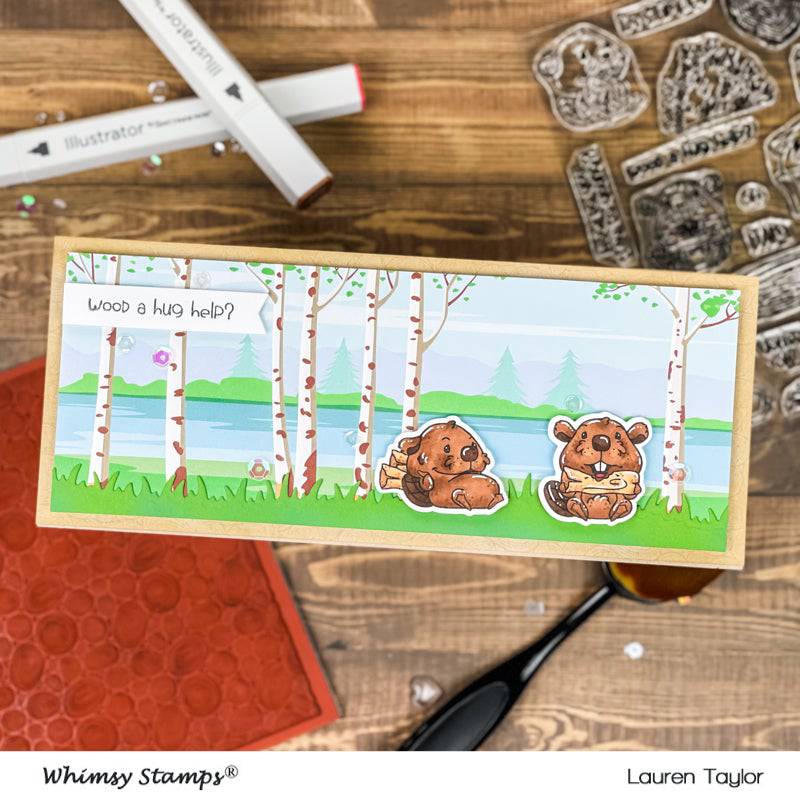 Slimline Paper Pack - Enchanted Forest - Whimsy Stamps