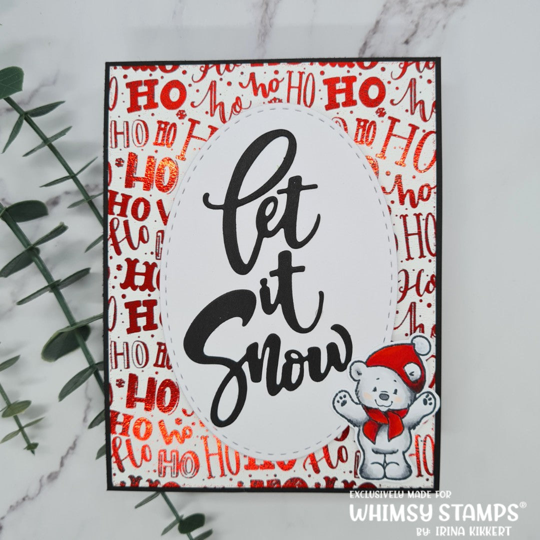 **NEW Let it Snow Die Set - Whimsy Stamps