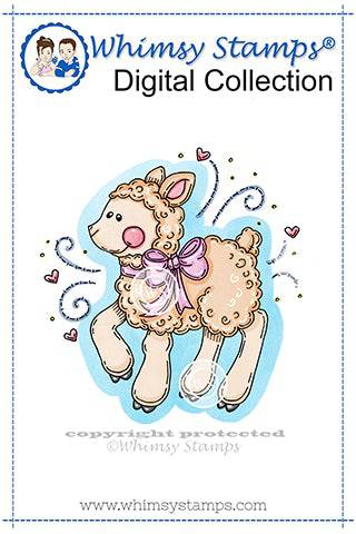Litttle Lamb - Digital Stamp - Whimsy Stamps