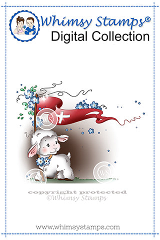 Little Lamb - Digital Stamp - Whimsy Stamps