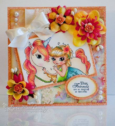 Wee Snippet and Mystic - Digital Stamp - Whimsy Stamps