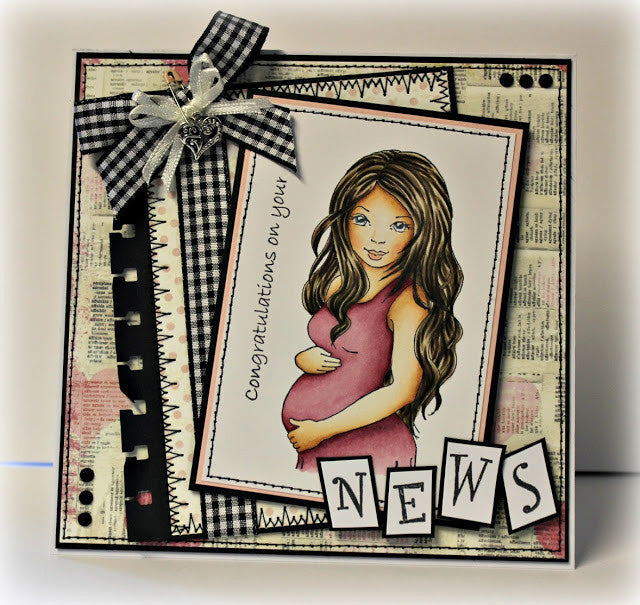 Pregnant and Loving It - Digital Stamp - Whimsy Stamps