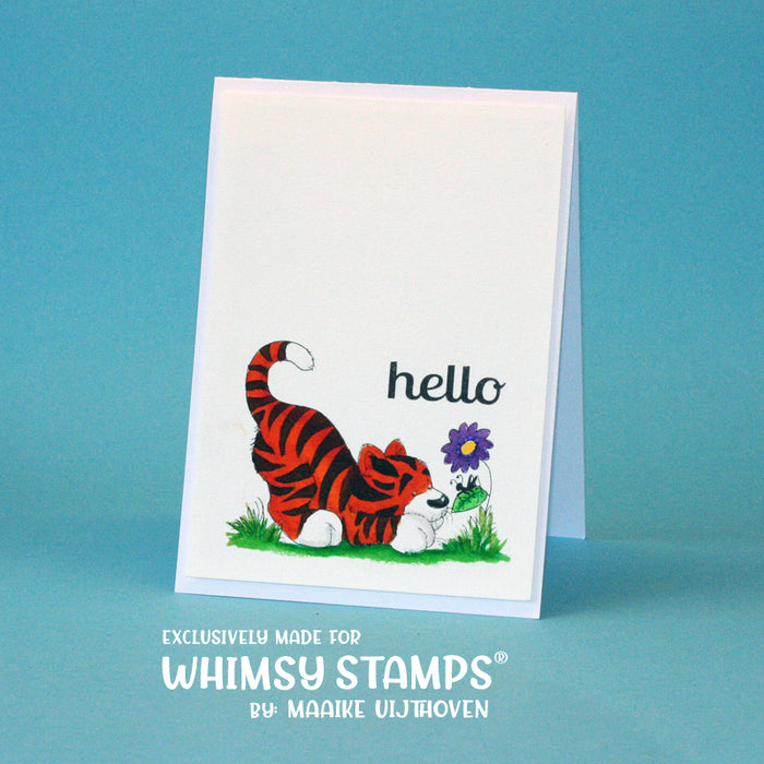 Playful Tiger - Digital Stamp - Whimsy Stamps