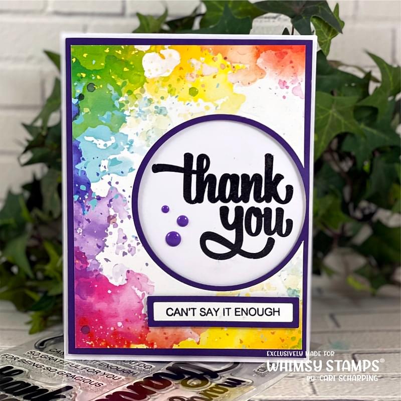 **NEW Many Thanks Clear Stamps - Whimsy Stamps