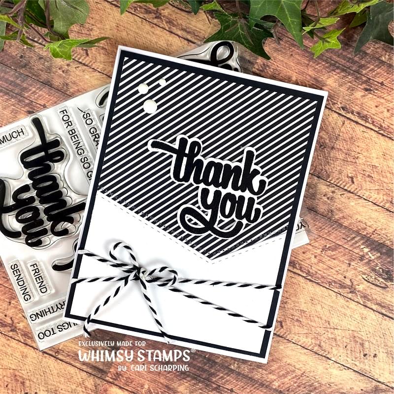 **NEW Many Thanks Outline Die Set - Whimsy Stamps