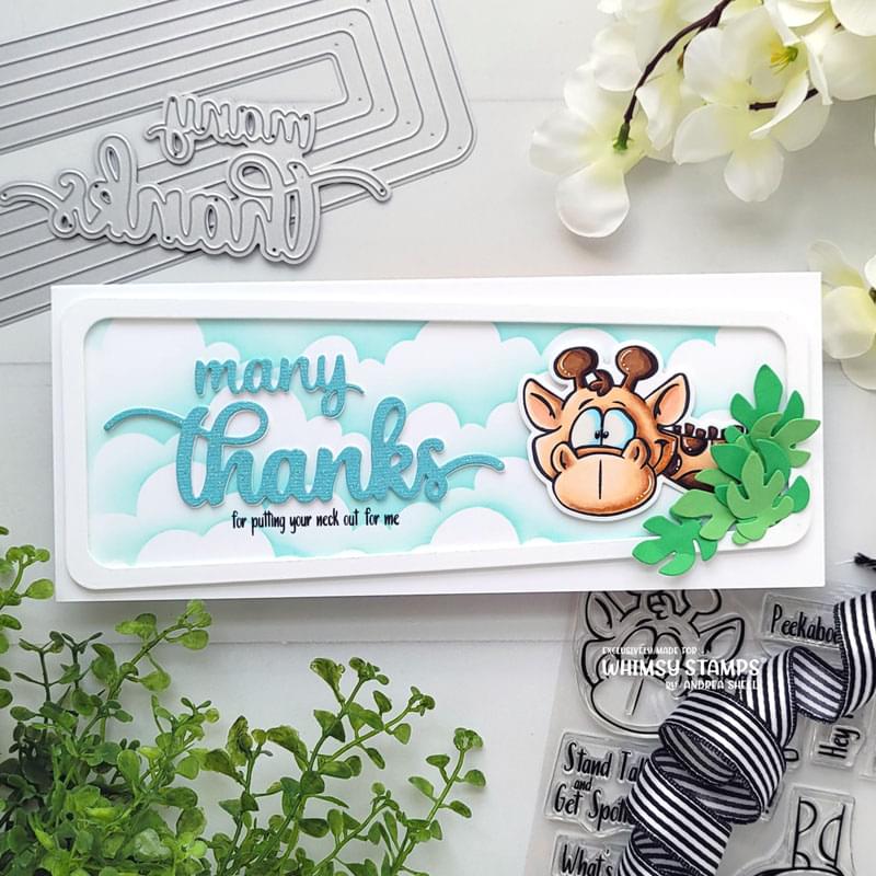 **NEW Many Thanks Word Die - Whimsy Stamps