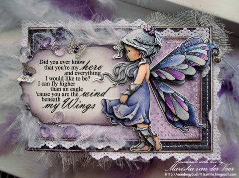 Silver Fairy - Digital Stamp - Whimsy Stamps